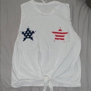 Red white and blue tank